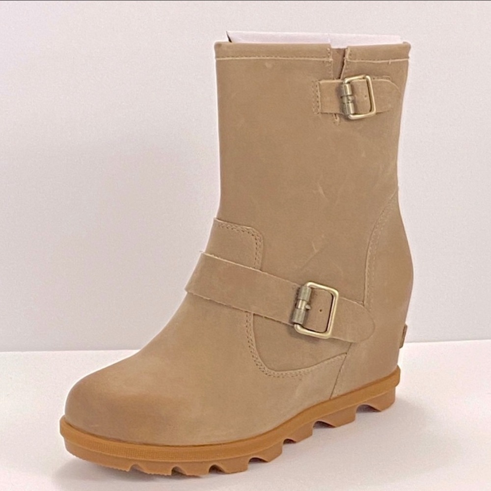SOREL JOAN Of ARTIC WEDGE II Sandy Tan Boot All sizes - Picture 3 of 8